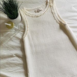 Loft Cream Knit Tank